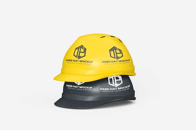 Maqueta de casco brillante PSD