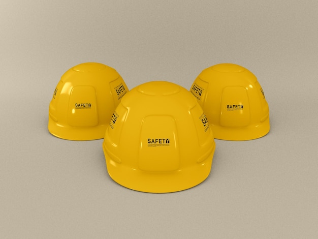 PSD maqueta de casco de construcción