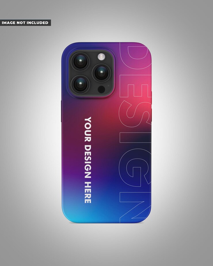 PSD maqueta de caso de iphone