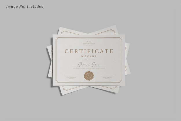 Maqueta de certificado