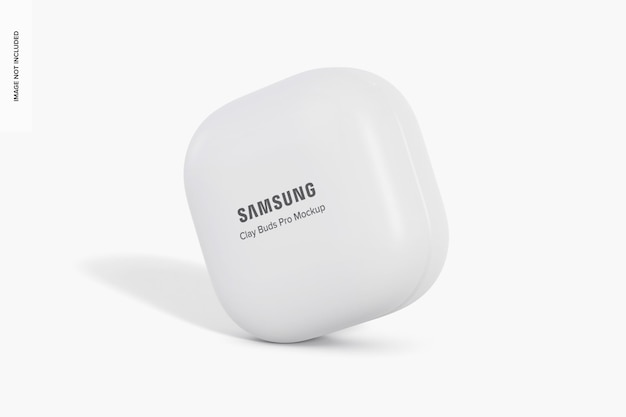 Maqueta de clay samsung galaxy buds pro, vista frontal