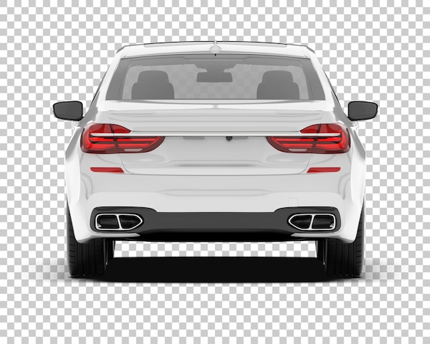 Maqueta de coche de lujo PSD aislada sobre fondo transparente Ilustración de renderizado 3d