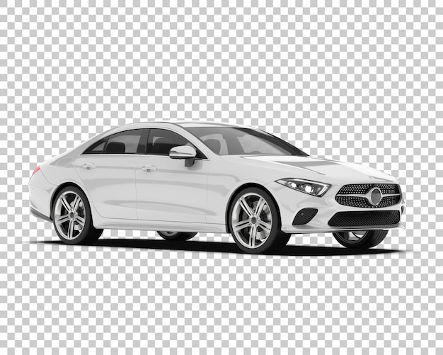 Maqueta de coche moderno PSD aislada sobre fondo transparente Ilustración de renderizado 3d