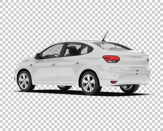 Maqueta de coche moderno PSD aislado sobre fondo transparente Ilustración de renderizado 3d