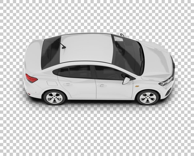 Maqueta de coche moderno PSD aislado sobre fondo transparente Ilustración de renderizado 3d