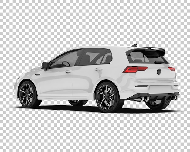 Maqueta de coche moderno PSD aislado sobre fondo transparente Ilustración de renderizado 3d