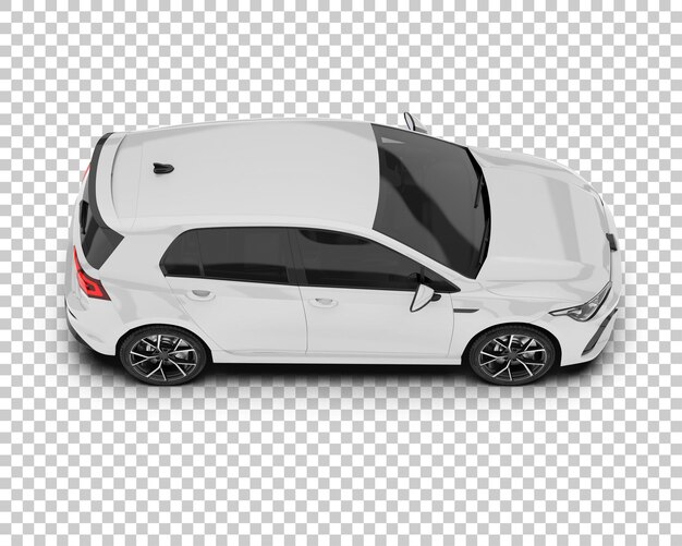 Maqueta de coche moderno PSD aislado sobre fondo transparente Ilustración de renderizado 3d