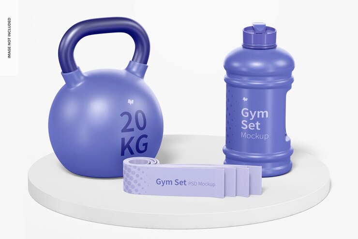 PSD maqueta de conjunto de gimnasio