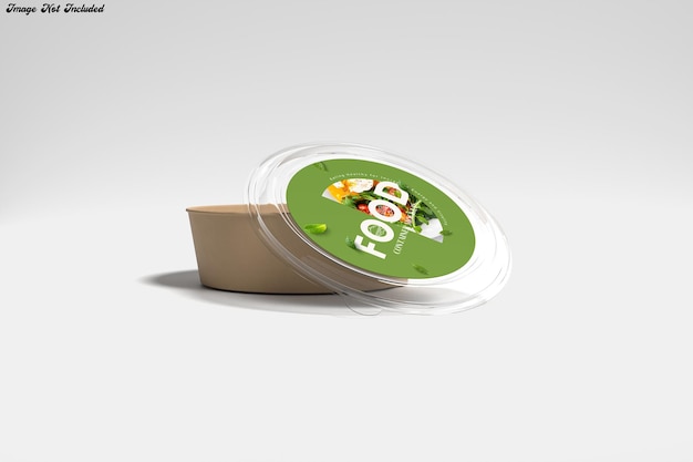 maqueta de contenedor de comida