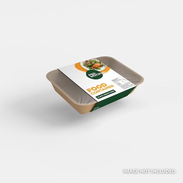 maqueta de contenedor de comida