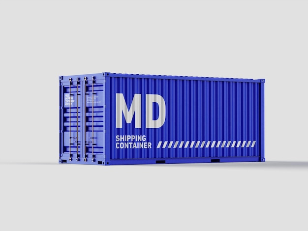 PSD maqueta de contenedor de envío psd