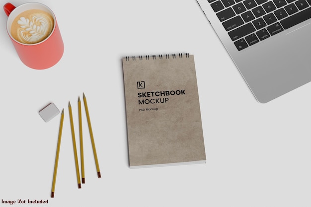 Maqueta del cuaderno de bocetos