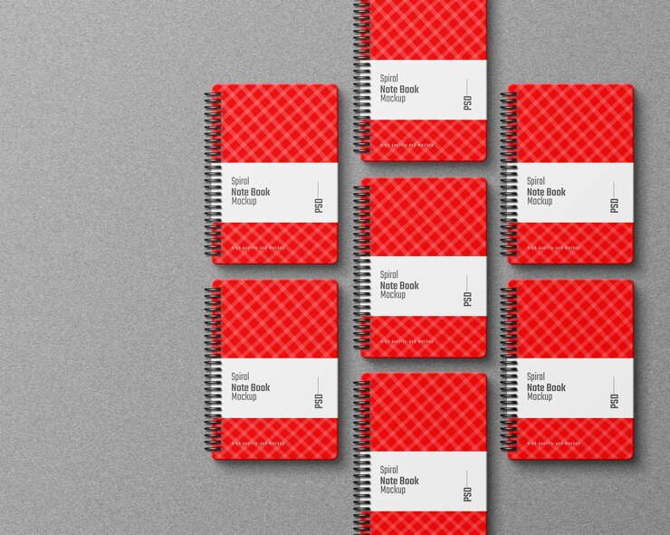 Maqueta de cuaderno PSD