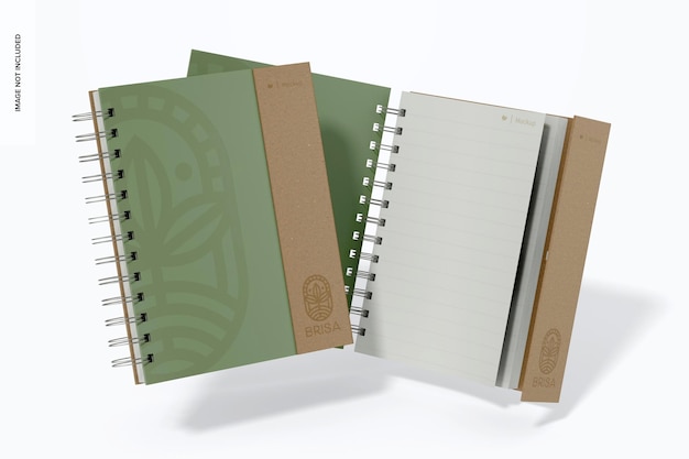 Maqueta de cuadernos ecológicos