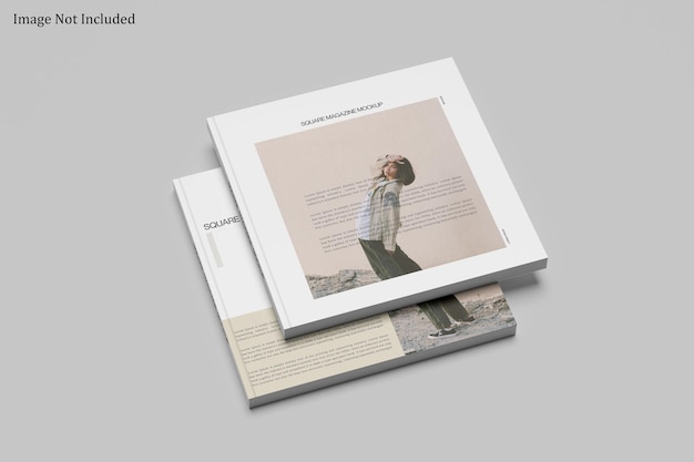 Maqueta cuadrada de la revista
