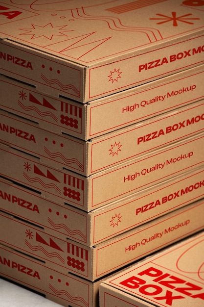 PSD maqueta de deliciosa pizzería