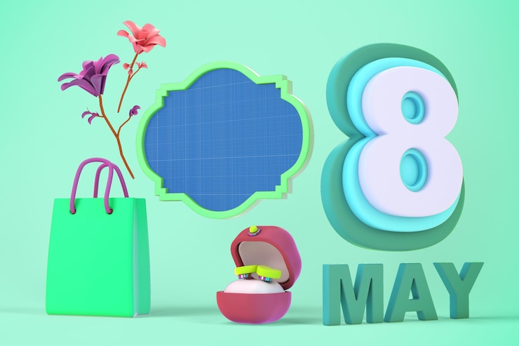 PSD maqueta del día de la madre