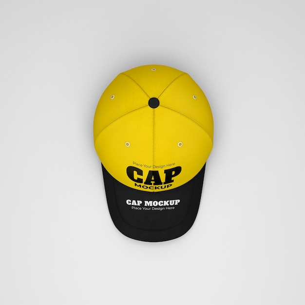 PSD maqueta de diseño de gorra