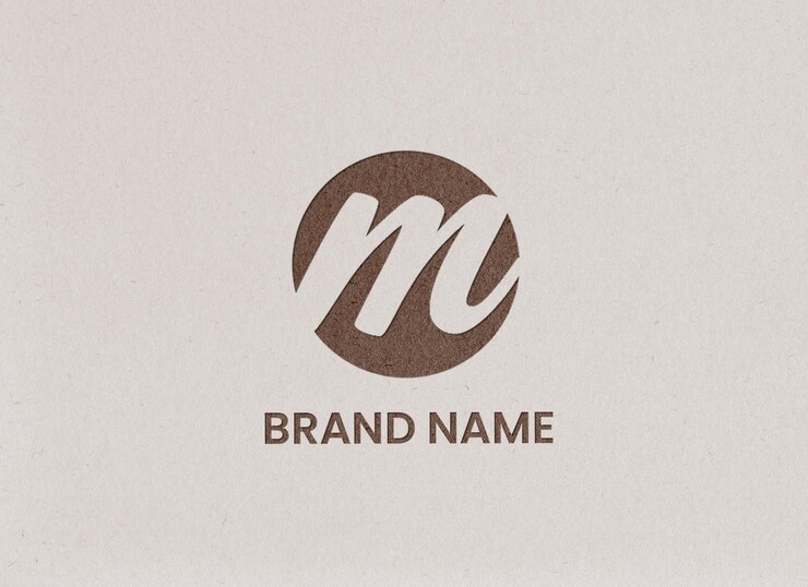 maqueta de diseño de logotipo de papel premium