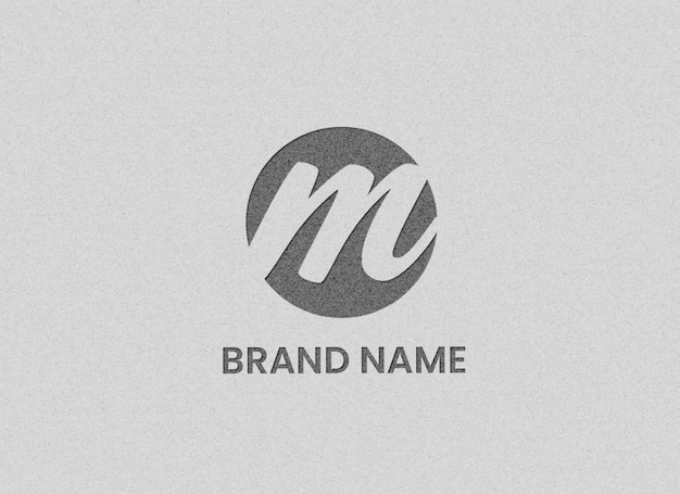 maqueta de diseño de logotipo de papel premium