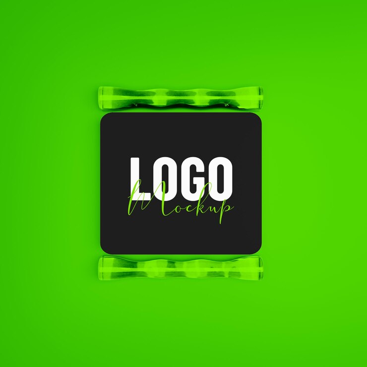 PSD maqueta de diseño de logotipo