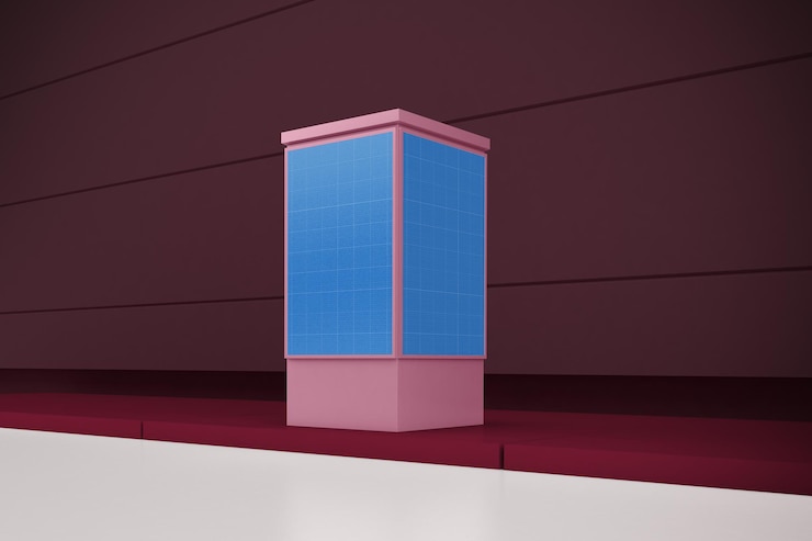 PSD maqueta de diseño de luz de la ciudad