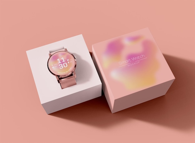 Maqueta de diseño de pantalla de reloj inteligente