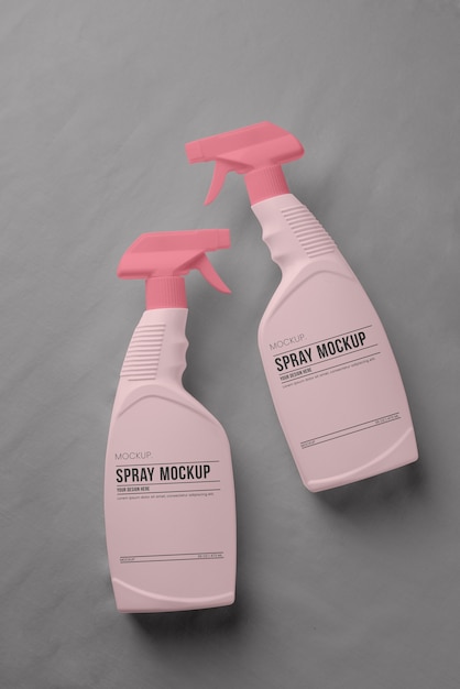 Maqueta de diseño de spray cosmético