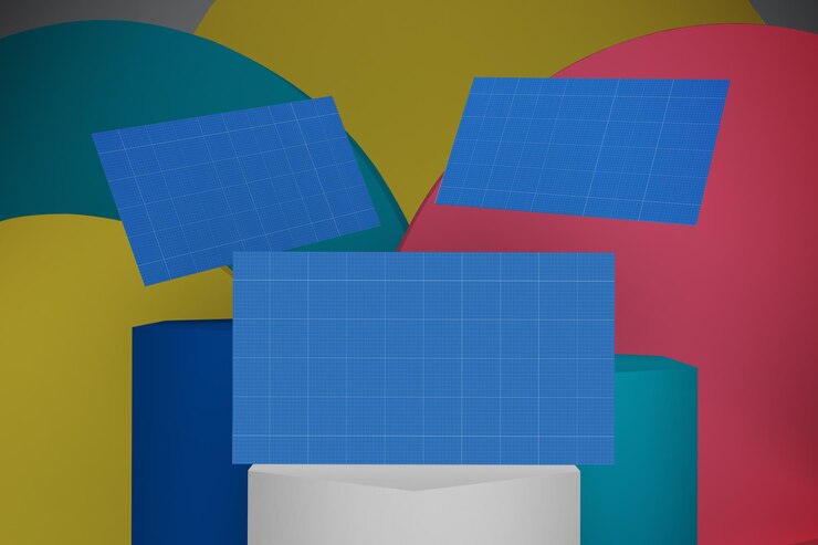 PSD maqueta de diseño de tarjetas de visita