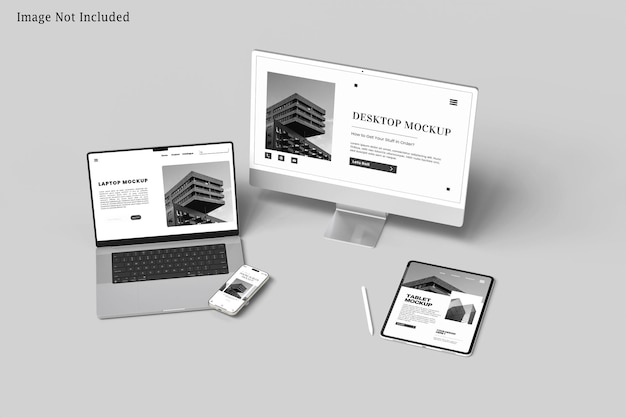 Maqueta de dispositivo receptivo
