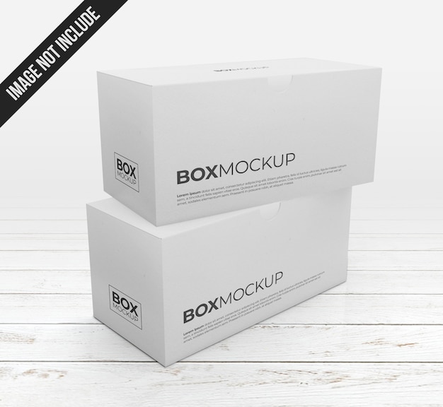 Maqueta de dos cajas
