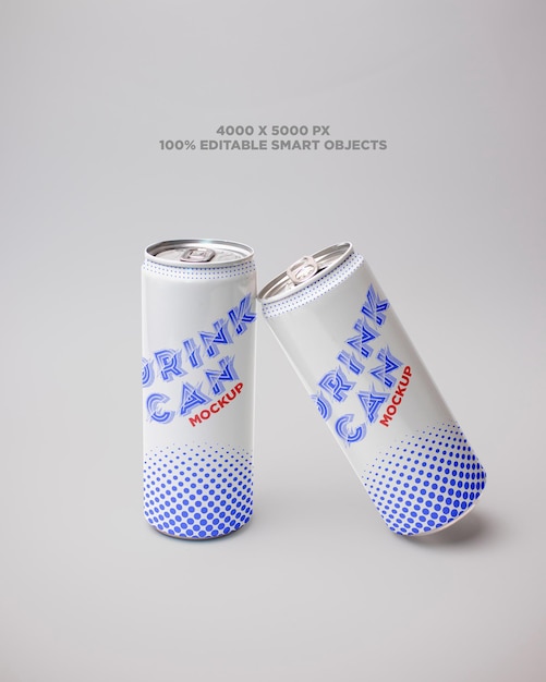 Maqueta de dos latas