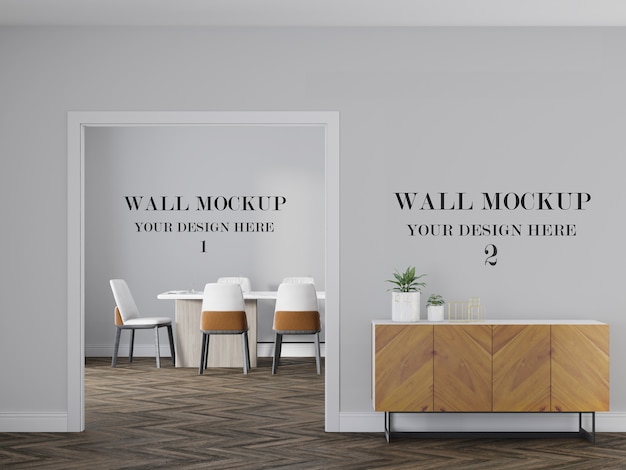 Maqueta de dos paredes para tu diseño de interiores