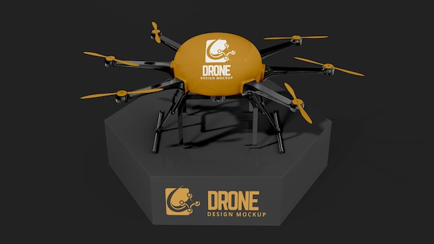 Maqueta de drones de transporte aéreo
