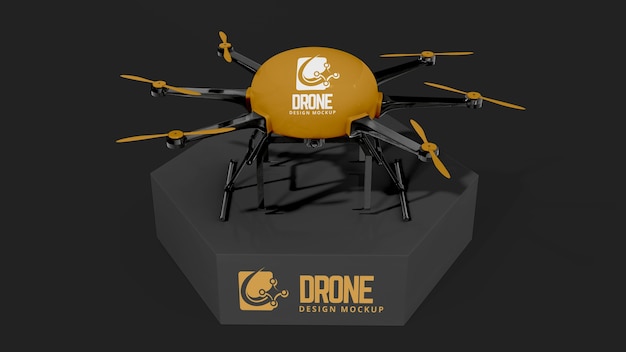 PSD maqueta de drones de transporte aéreo