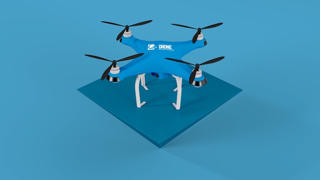 PSD maqueta de drones de transporte aéreo