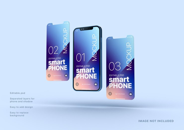 Maqueta editable de iphone pro max