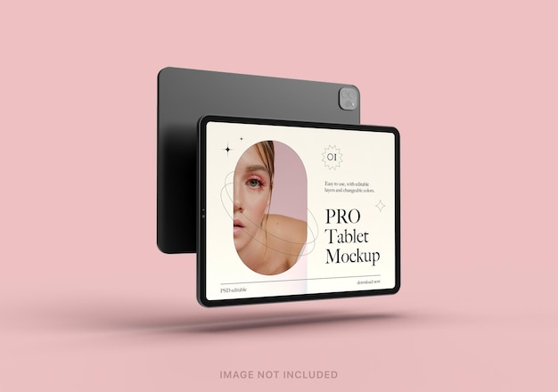 PSD maqueta editable de tableta ipad pro