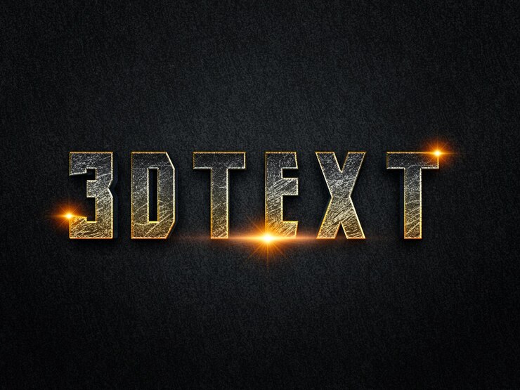 Maqueta de efecto de texto editable en 3D