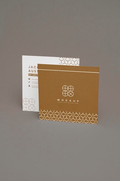 PSD maqueta elegante para tarjeta de visita corporativa