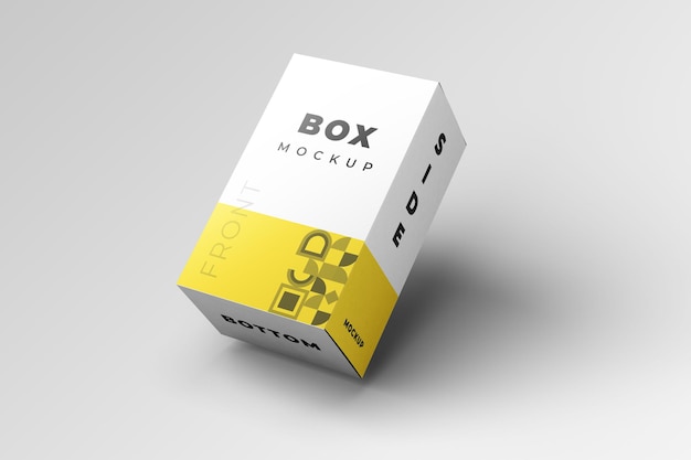 Maqueta de embalaje de caja aislada