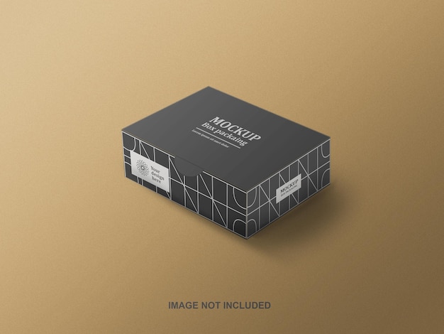 maqueta de embalaje de caja de cartón