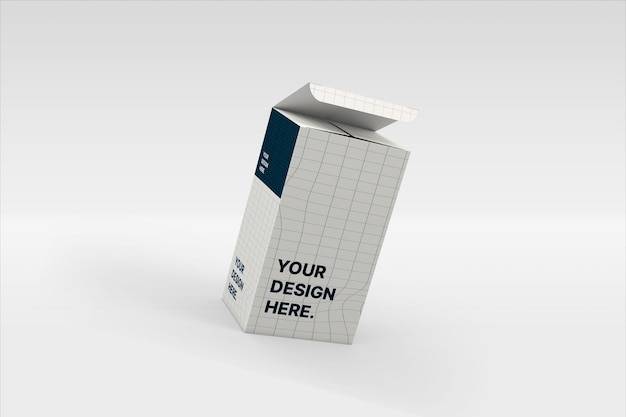 Maqueta de embalaje de caja realista
