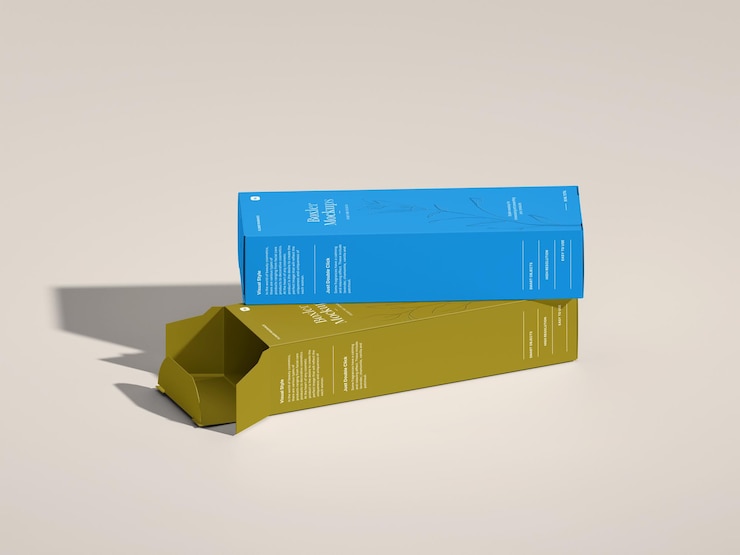 PSD maqueta de embalaje de la caja