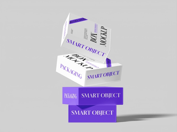 Maqueta de embalaje de la caja