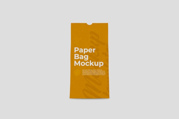 Maqueta de empaque de bolsa de papel para alimentos