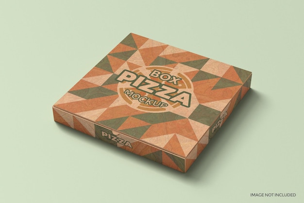 PSD maqueta de empaque de caja de pizza