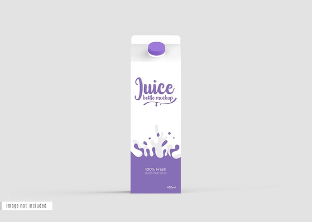 Maqueta de empaque de jugo
