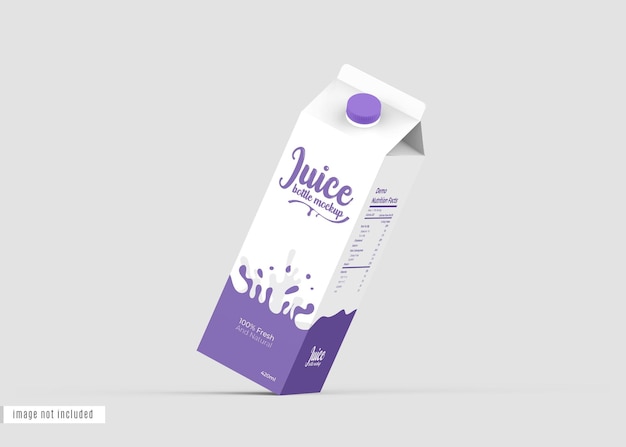 Maqueta de empaque de jugo