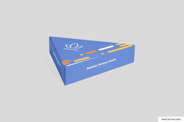 PSD maqueta de empaque triangular